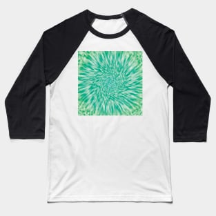 Sea green tie dye circle Baseball T-Shirt